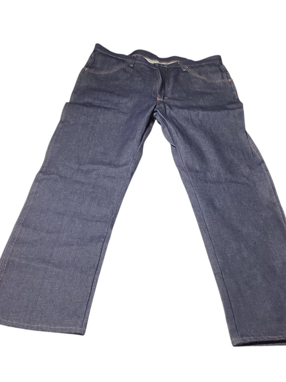 Wrangler: Vintage-Style Straight-Leg Dark Wash Denim Work Jeans, Size 36 x 29